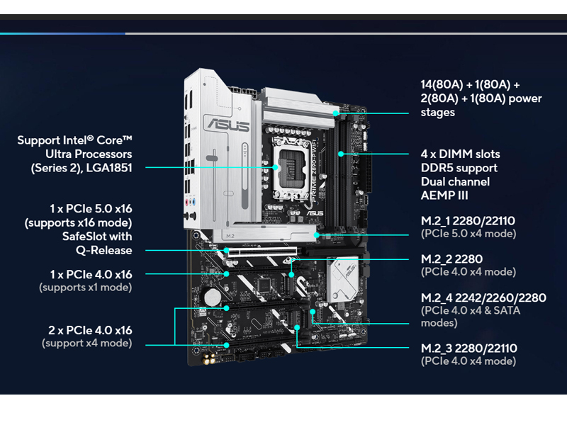 مادربرد ایسوس مدل ASUS PRIME Z890-P WIFI