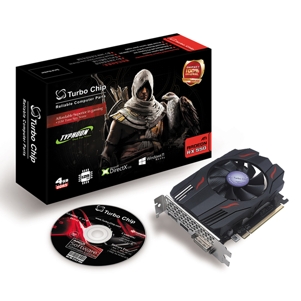 کارت گرافیک توربوچیپ مدل RX550-4GD5-Single-128BIT