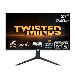 مانیتور 27 اینچ مدل TWISTED TM27DQI با کیفیت تصویر 2K