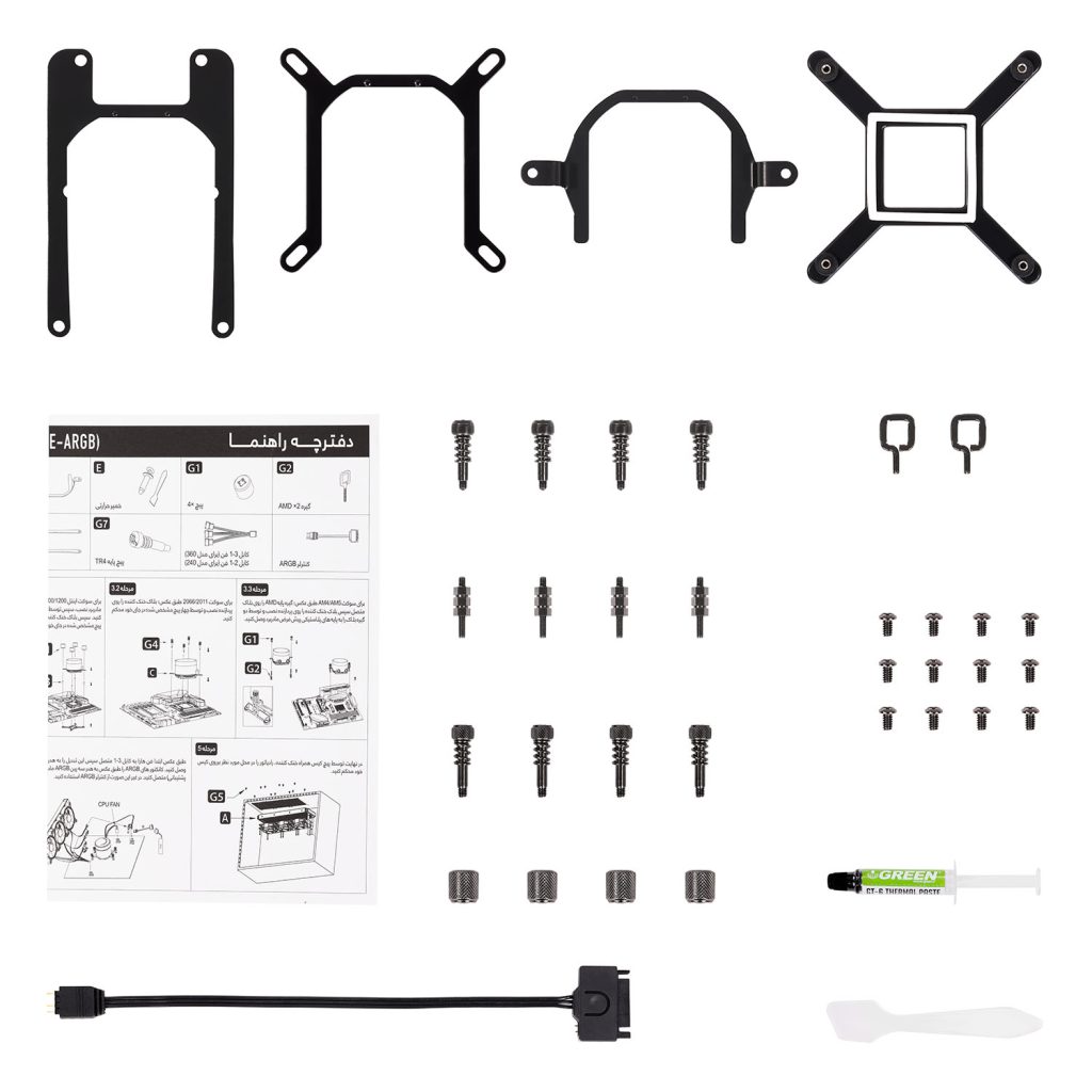 فن خنک کننده پردازنده گرین مدل GLACIER 120 ECO-ARGB