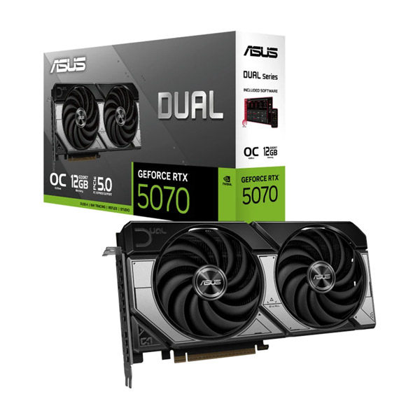 کارت گرافیک گیمینگ ایسوس مدل Dual GeForce RTX 5070 12GB GDDR7 OC Edition