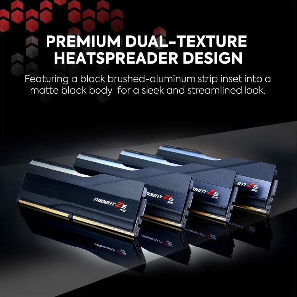 رم دسکتاپ DDR5 دوکاناله 6600 مگاهرتز CL34 جی اسکیل مدل TRIDENT Z5 RGB ظرفیت 32 گیگابایت